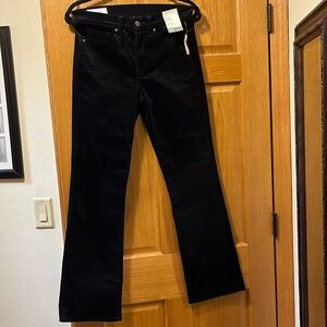 NWT Gap black velvet pants